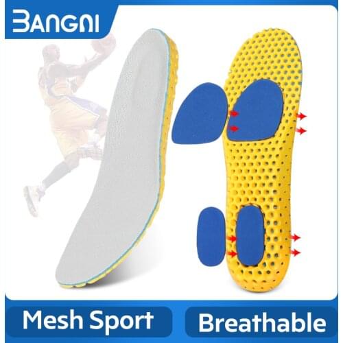3ANGNI Memory Foam Insoles For Shoes Unisex Breathable Soft Sport Insole Arch Support Insert Insole For Feet