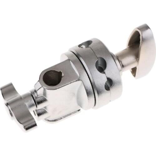 Heavy Duty Grip Head Swivel Head Holder Mounting Adapter For Light Stand Silver 87HD
