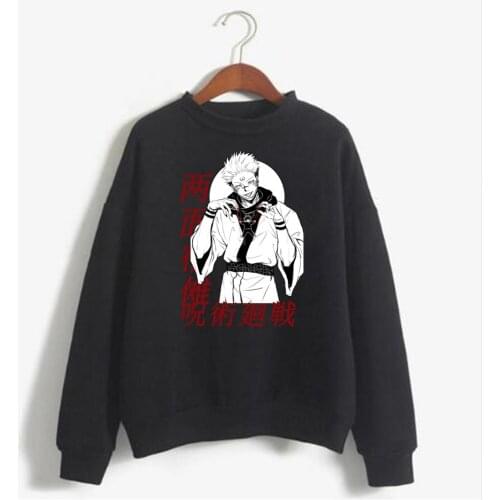 Jujutsu Kaisen Sweatshirt Hooded Anime Clothes Streetswear Sweatshir Men Women Cool Yuji Itadori Ryomen Sukuna Streer Style Top