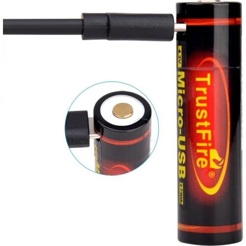 TrustFire Original AA USB Rechargeable Batteries 650mAh 14500 3.7v Lithium Ion Battery With Power Indicator For Led Flashlight