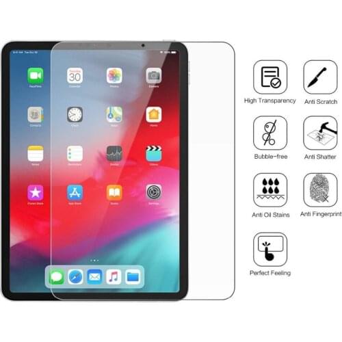 2.5D Ultra-thin Anti-shatter Premium Tempered Glass Screen Protector Film For iPad 2/3/4/Air/Air2/Air 2019/For iPad Pro 11 10.5