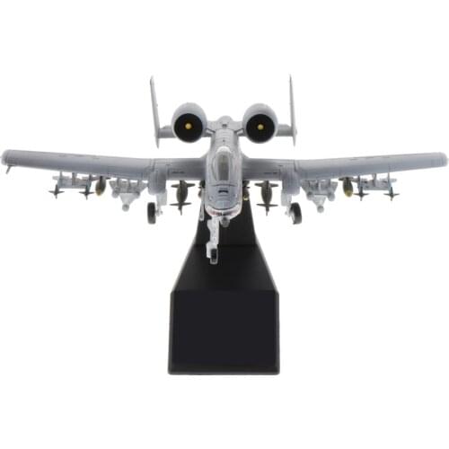 1:100 Scale A-10 Attack Plane Fighter Model - Diecast Aircraft Plane - Mini Home Office Decorative