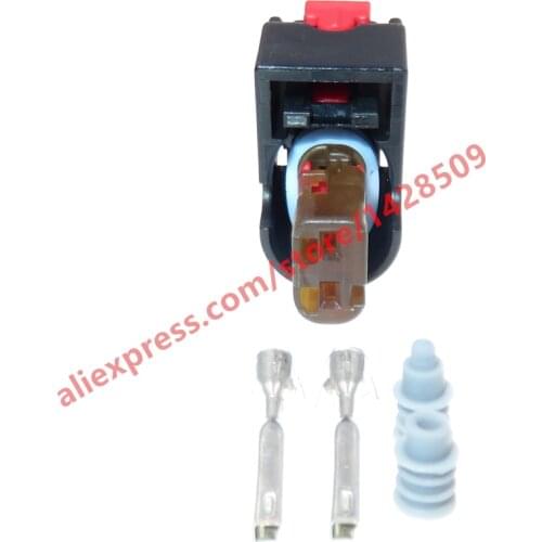 5 Sets 2 Pin Automobile Electrical Wiring Harness Socket 2098641-6 2098641-1 1.0 Seires Waterproof Connector