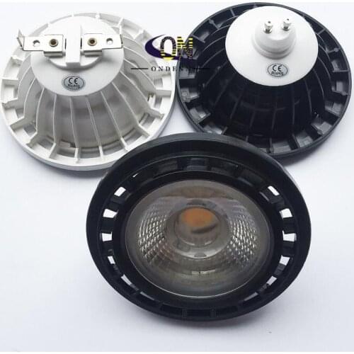 1PCS Free shipping 12V G53 GU10 Dimmable LED AR111 Embedded Down Lamp 15W GU10 Led AR111 Light ES111 LED Spotlight AC85-265V