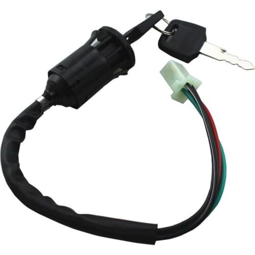 10 Pcs 4 Wire Ignition Switch Lock 2 Key For Honda GY6 Scooter Go Kart Quad 90CC 110CC 125CC ATV MOPED DIRT PIT BIKE Off Road