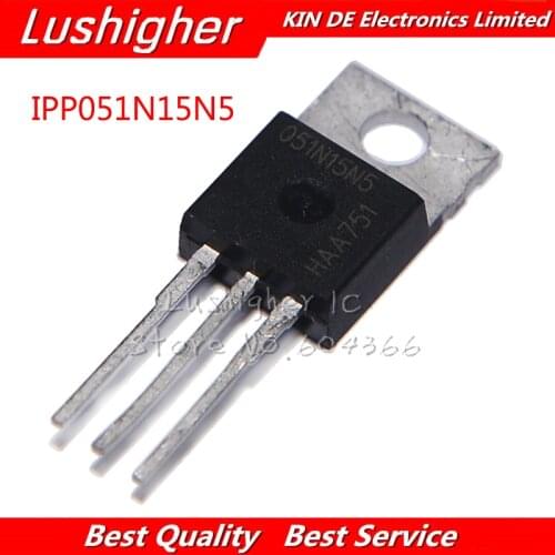 10pcs IPP051N15N5 051N15N5 IPP051N15N5AKSA1 TO-220 150V 120A