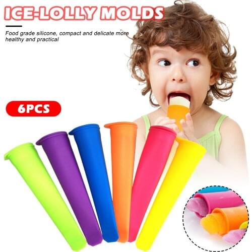 15cm Silicone Ice Stick Molds Ice-lolly Molds Ice Pop Maker Form for Ice Cream Maker DIY Summer Frozen Ice Cream Mold Kitchen To