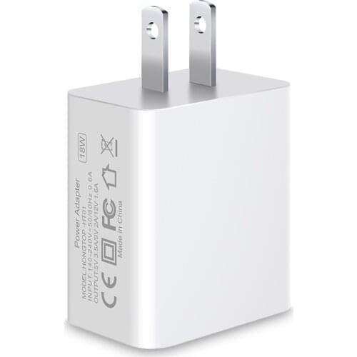 18W Quick USB Wall Charger Charging Adapter Compatible with iPhone Samsung Huawei USB Charger