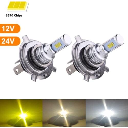 2Pcs 80W Super Bright H4 H7 H1 9005 HB3 9006 HB4 H11 H3 H6 Car Headlights 12000lms Turbo Headlamp Blub Fog Lamp For Auto 12V 24V