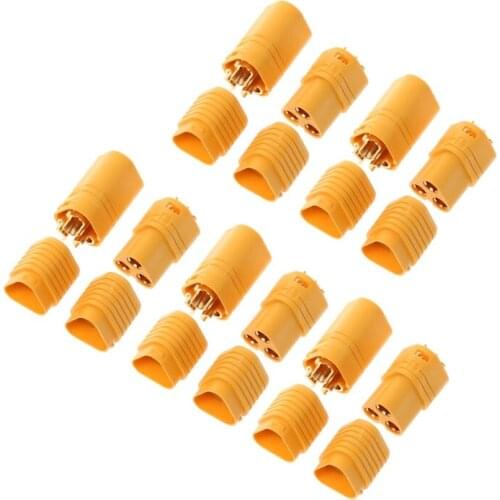 5pairs MT60 3.5mm 3 Pole Bullet Connector Plug Set For RC ESC Housing Lipo Motor