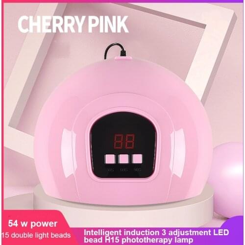 54w LED UV Nail Lamp Nail Light Therapy Machine Dual Light Source UV Quick-drying LED Phototherapy Machine Nail Polish Dryer