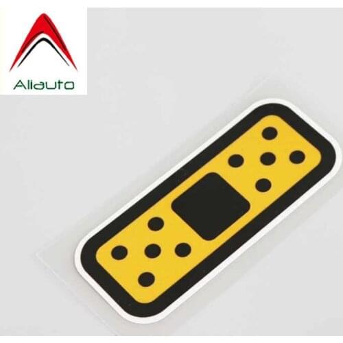 Aliauto Personality Cartoon Car Sticker PVC Band Aid Motorcycles Sunscreen Waterproof Reflective Decal,10cm*3cm
