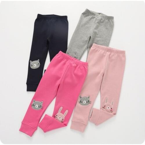 Korean Girl Childrens Garment 2016 Autumn Pattern Cartoon Kitty Underpant Baby Autumn All-match Self-cultivation Long Pants