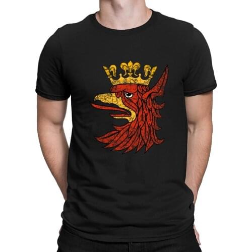 Szczecin Stettin Poland Crown Eagle Tshirts Hiphop Tops Print Cotton Crazy T Shirt For Men Summer Novelty Letter Comfortable
