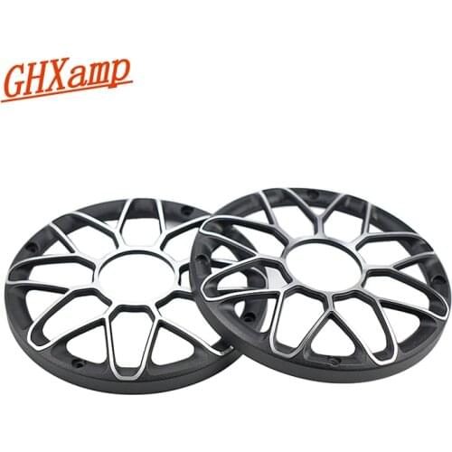 GHXAMP 6 inch 6.5 inch SubWoofer Car Speaker Grill Mesh Enclosure Aluminum Woofer Net Speaker Metal protective Cover Diy 1 Pairs