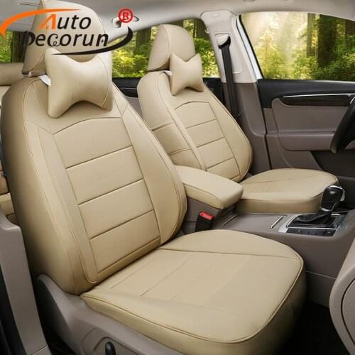 AutoDecorun seat cover leather for Acura ilx 2013 accessories car seat cushion sets for cars seat supports covers interior parts