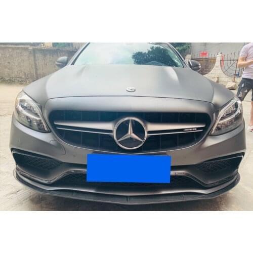 Lively2021 Fit For W205 Benz C-class An Bar, C63 Special Small Surrounding Carbon Fiber Bk Lip Front Shovel