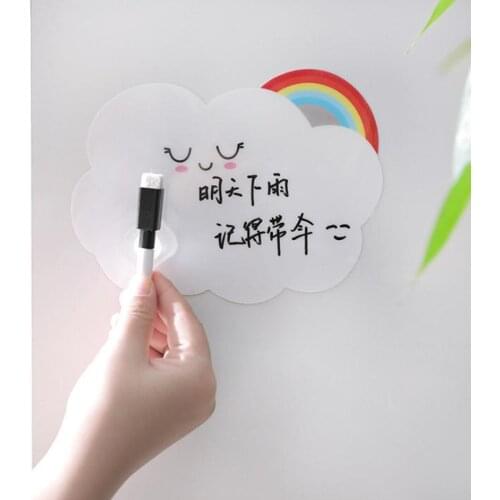 Fridge Magnet Cute Refrigerator Message Board Watermelon Bear Erasable Pen Sticky Notes for Fridge CeramicTile Wall Home Decor