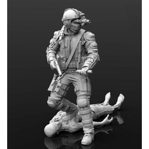 1/35 Resin Model Figure GK, Unassembled and unpainted kit