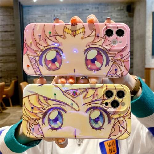 Cartoon Figure Lovely eyes Phone Case For iPhone 12 Pro Max mini SE 2020 X XS MAX XR 11 6 6S 7 8 Plus Soft Silicone Back Cover