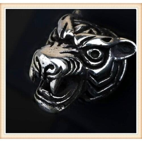 Newest fashion retro hippie tiger earring for women men Fashion animal earring for watch women men stud jewelry