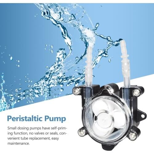High-Flow Peristaltic Pump Miniature Dosing Pump Peristaltic Hose Pump for Lab Aquarium Chemical Analysis