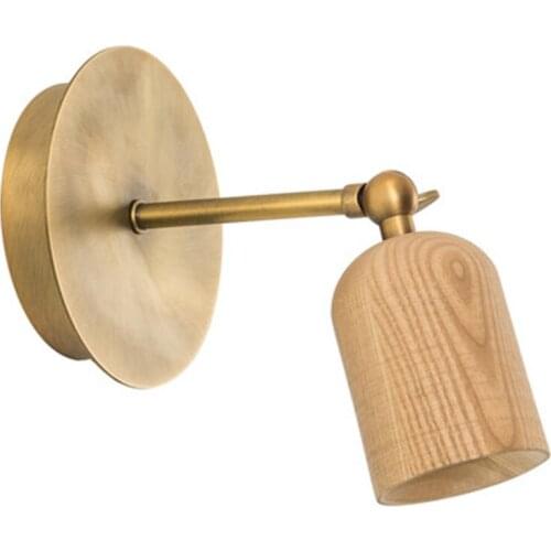 Retro Loft Style Adjust Wall Sconces Simple LED Wall Lamp Iron Wood Bedside Wall Light Fixtures Indoor Lighting Lamparas