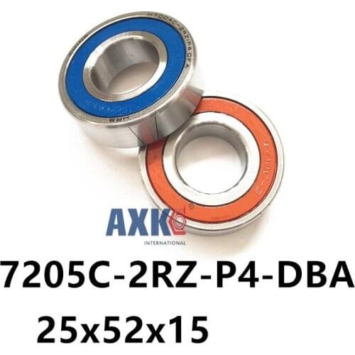 KOYO NSK 1 Pair Axk 7205 7205c-2rz-p4-dba 25x52x15 Sealed Angular Contact Bearings Speed Spindle Cnc Abec 7 Engraving Machine