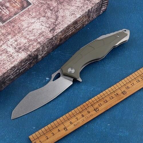 Folding knife 8Cr13Mov blade outdoor tactical defense camping hunting fruit multifunctional EDC tool knife