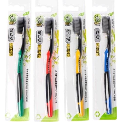 1 PC Bamboo Charcoal Toothbrush Oral Hygiene Ultra Soft Toothbrush Natural Teeth Cleaning Teeth Care Brush Dropshipping