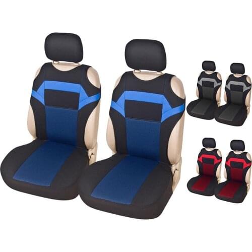 2 Pieces Set Universal Car Seat Covers Mesh Sponge Interior Accessories T Shirt Design Front Car Seat Cover For Car Truck Va
