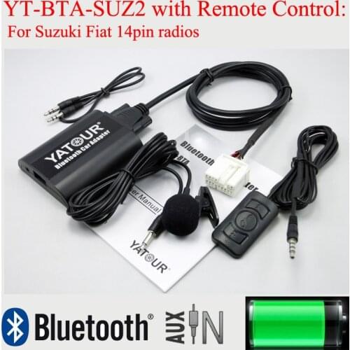Yatour Car Bluetooth MP3 Player YT-BTA with Remote Control for Suzuki PACR 14pin plug radios