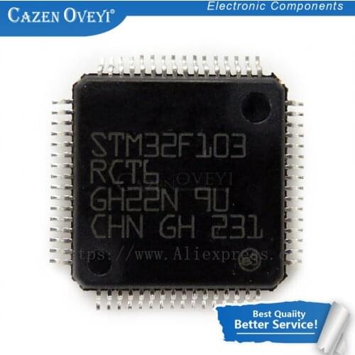 1pcs/lot GD32F103RCT6 STM32F103RCT6 LQFP-64 MCU 32-bit STM32F1 ARM Cortex M3 RISC 256KB Flash 2.5V/3.3V 64-Pin LQFPIn Stock