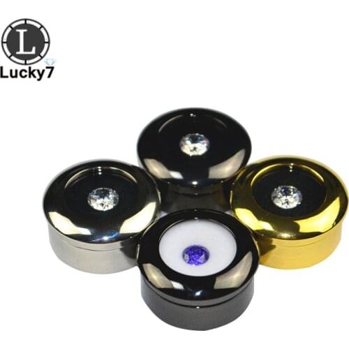 10pcs/lot Round Stainless Steel Diamond Display Box Metal Gemstone Cases Diamond Storage Organizer Gift Box 4.3*1.7cm