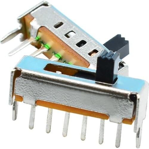 30pcs Slide Switch 4 Position 1P4T 6 Pin DC 50V 0.3A 3mm 4mm 5mm 6mm Height Vertical Type
