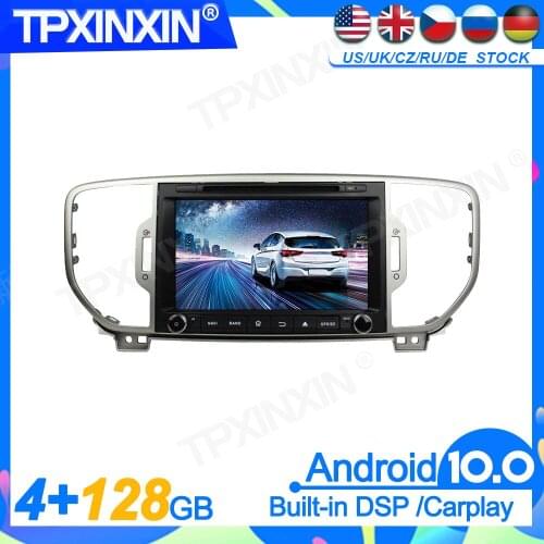 4+128GB For KIA SPORTAGE 2016-2018 Head Unit Car Multimedia Player Auto Radio Tape Recorder GPS Navigation DSP IPS Radio Stereo