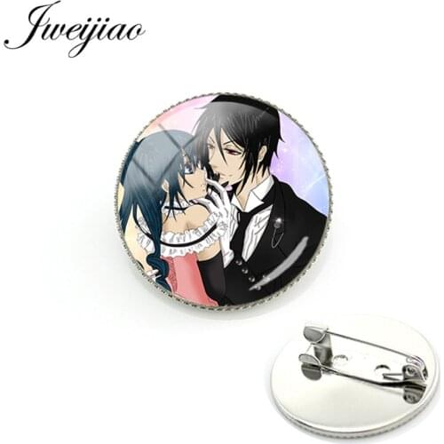 JWEIJIAO Japanese Anime Black Butler Brooch Pins Badge Broches For Bag Clothes Backpacks Decoration Brooches BB19