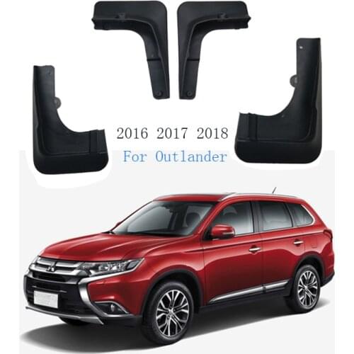For Mitsubishi Outlander Fender 2016 2017 2018 Car Mudguards Front Rear Mud Flaps Splash Guards Fender Decoration Car styli