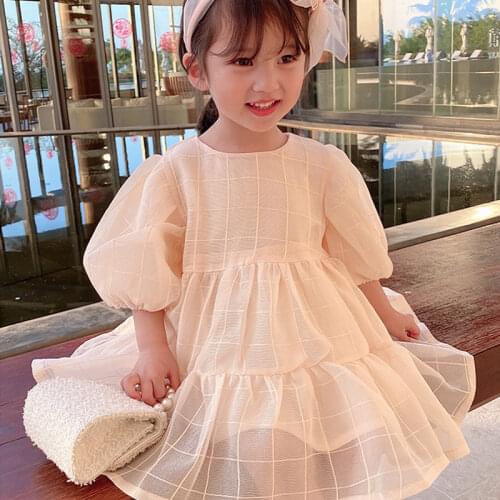 Kids Dresses for Girls Vestidos Korean Fashion Little Girls Costume Pretty Little Children Party Birthday Outfits Wedding Dress