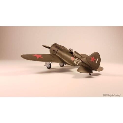 DIYMyModeI Soviet I-16 fighter DIY Handcraft Paper Model KIT Handmade Toy Puzzles Gift Movie props