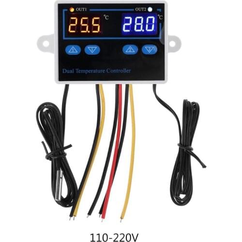 Dual Thermostat for Incubator 10A Digital Heating Cooling Temperature Controller 19QB