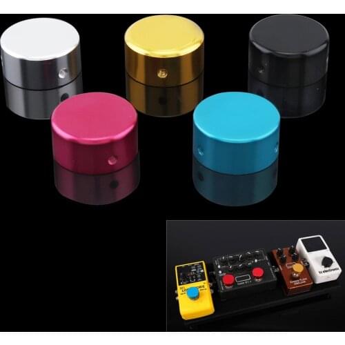 Aluminum Alloy Electric Guitars Pedal Foot Nail Cap Head Switch Knob Anti-scratch 5 Colors Optional
