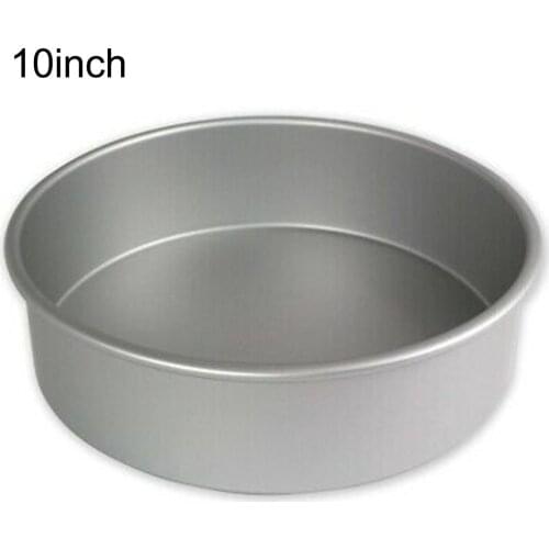 Aluminum Alloy Round Circle 4/6/8/10 Inch Cake Mold Birthday Cake Decorating Baking Tin Tray DIY Baking Cake Tools