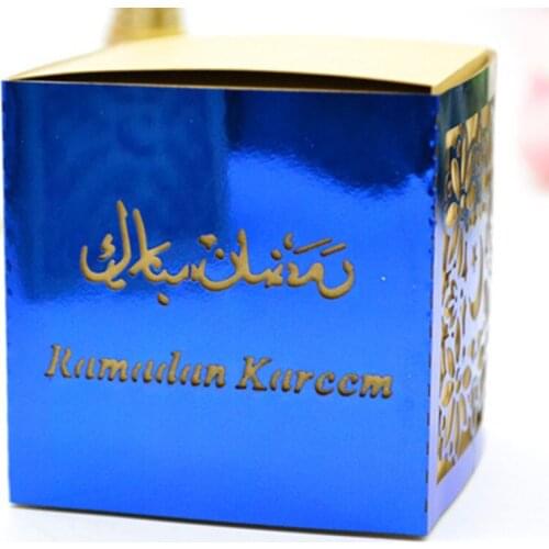 Laser Cut Ramadan Kareem Eid Decoration Favor Chocolate Boxes