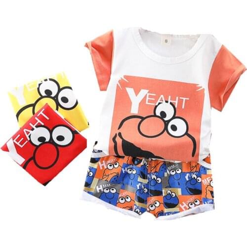 Summer Baby For Boy Clothing Sets Toddler Boys Girl Clothes 1 2 3 4 Years Kids Set Cotton T-shit + Short Pants 2PCS Newborn Suit