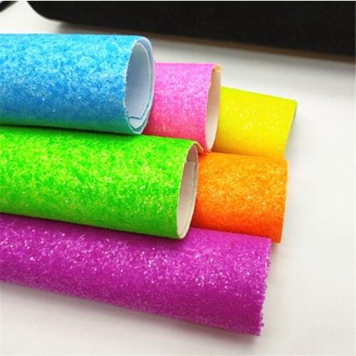 A4 sheet 20*33cm chunky glitter shiny leather sheet vinyl 351