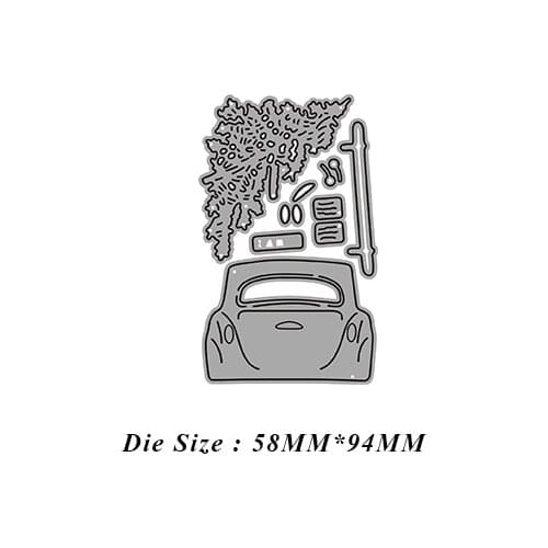 JMCRAFT 2021 Car And Tree Branches Metal Cutting Dies DIY Scrapbook Handmade Paper Craft Metal Steel Template Dies