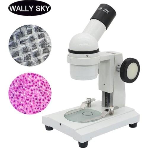 Stereo Microscope 20X 40X Monocular Dissecting Microscope Educational Laboratory Microscope UP-right Image for PCB Inspection