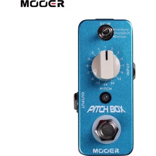 MOOER Pitch Box Compact Effect Pedal Harmony Pitch Shifting Detune 3 Modes True Bypass Micro Guitar Pedal Guitar Accessories