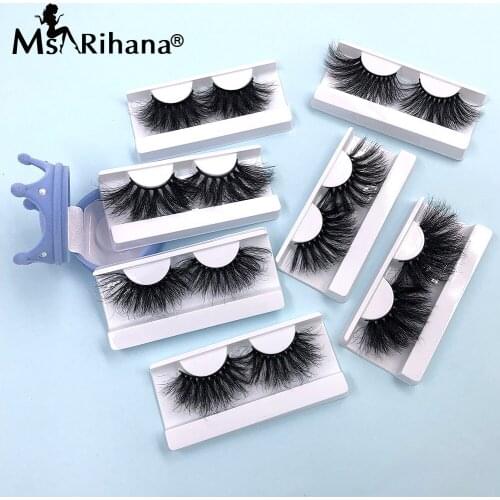5/10/20/30 Pairs 8D 30MM Mink Lashes Set Fluffy False Eyelashes Box Package Makeup Thick Long Magnetic Lash Extension Supplies
